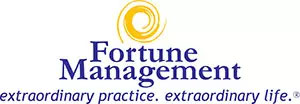 The image features a logo with text that reads FORTUNE MANAGEMENT and includes a tagline below it stating EXTRAORDINARY PRACTICE, EXTRAORDINARY LIFE.